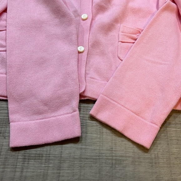 Lilly Pulitzer pink girls cardigan size L 8-10 - Picture 7 of 9